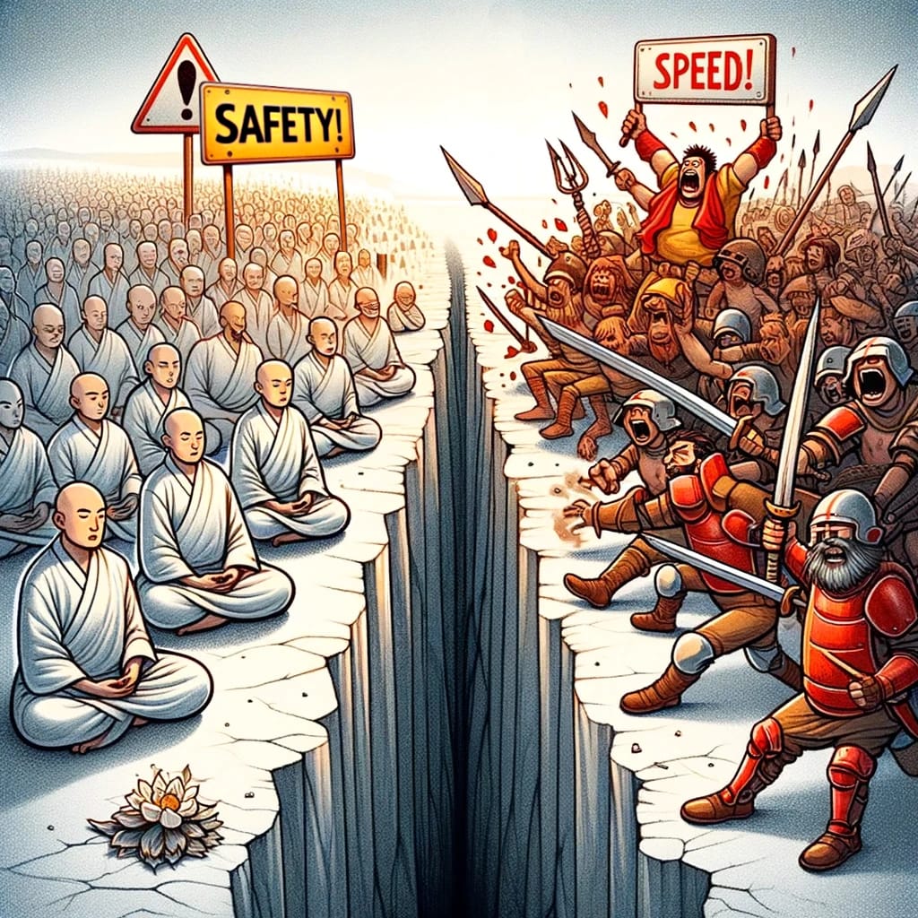 Safety vs Speed: the AI Jihad / Nov 2023